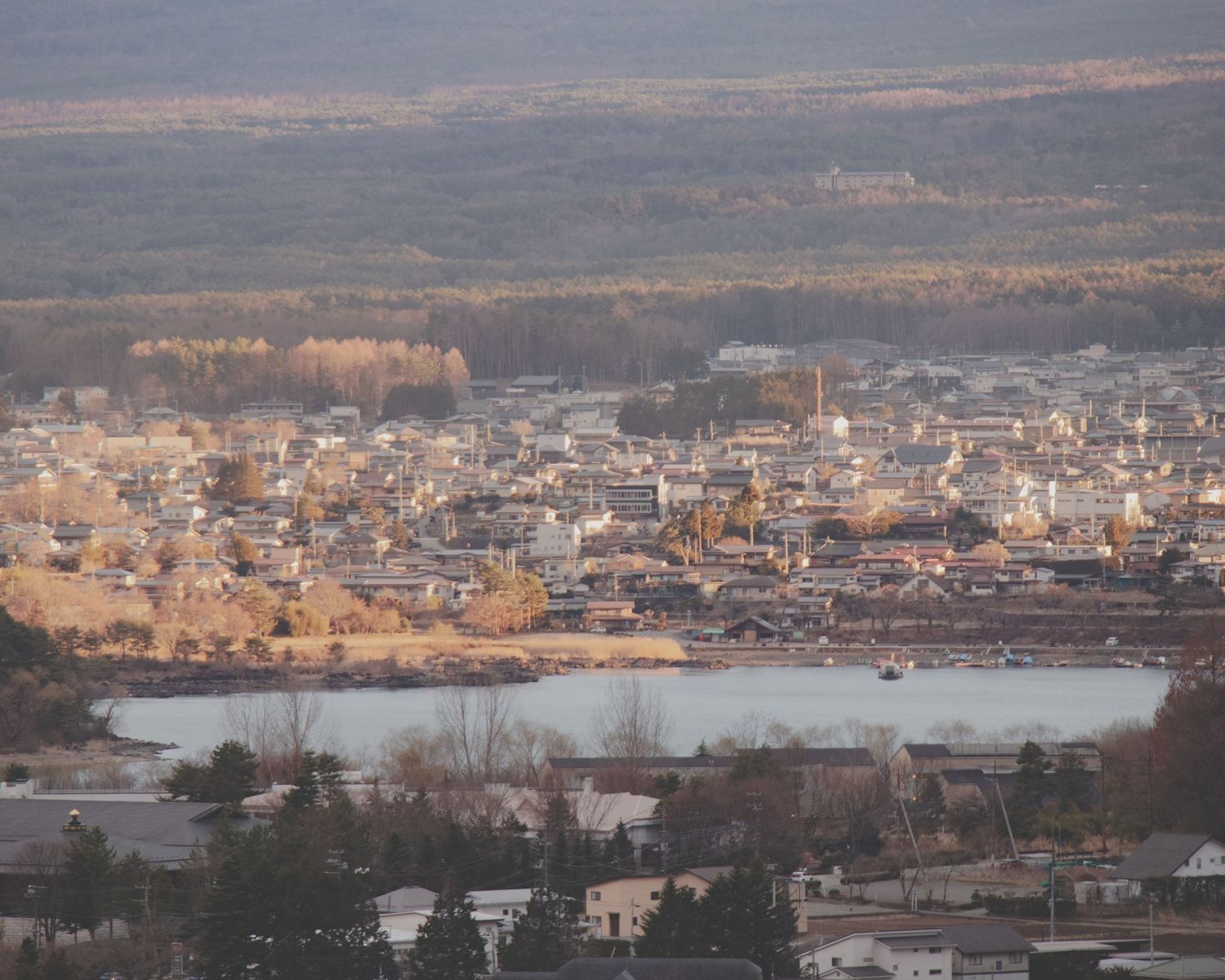 The view from the village